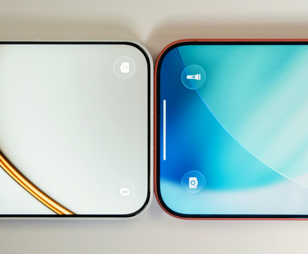 OnePlus 15T (left) and IPhone 17 Pro (right)