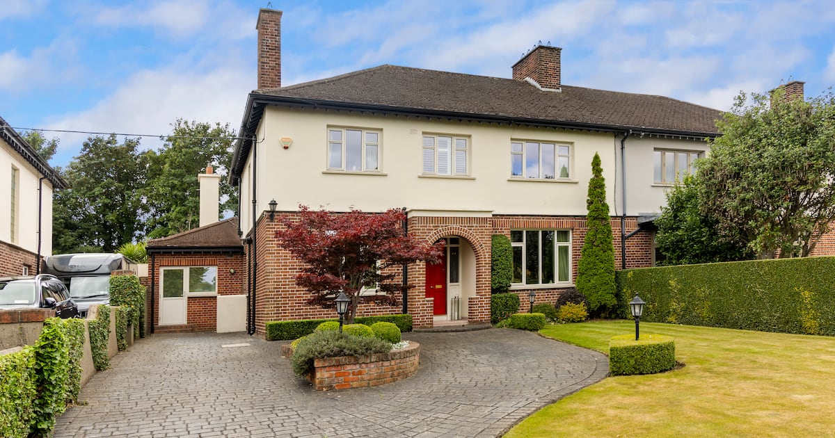 Four-bedroom home on the sunny side of Donnybrook’s Nutley Road – The Irish Times