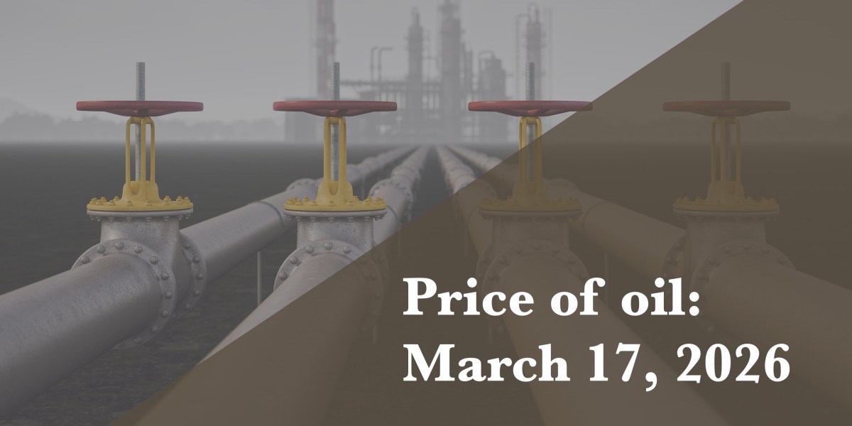 Current price of oil as of March 17, 2026