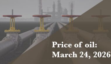 Current price of oil as of March 24, 2026