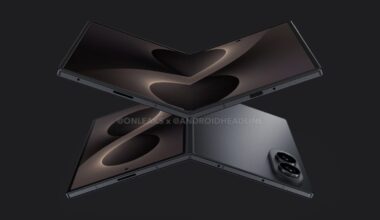 Leaked renders of the Samsung Galaxy Z Fold 8 Wide