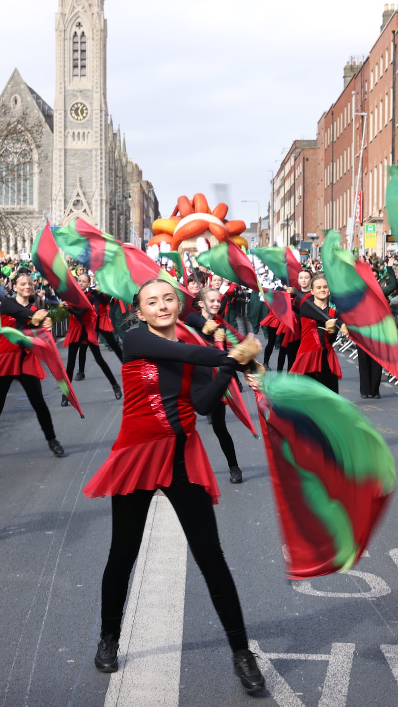 Girl power in Dublin City centre. Photograph: Dara Mac Dónaill 















