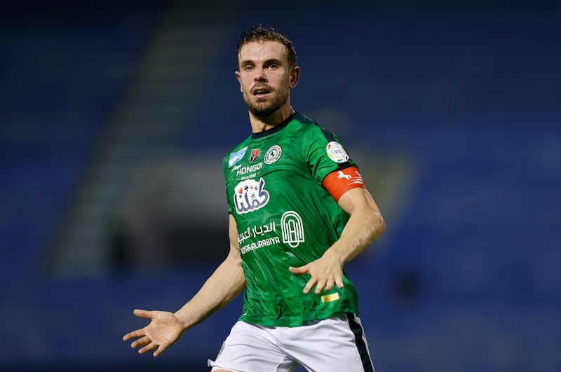 Jordan Henderson during his spell with Al-Ettifaq in the Saudi Pro League. Photograph: Francois Nel/Getty Images