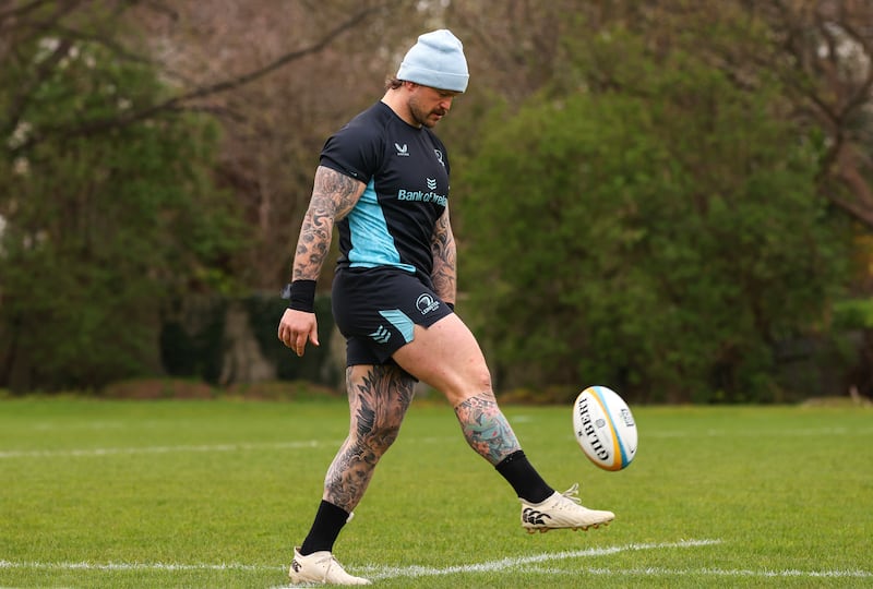 Andrew Porter returns to the Leinster frontrow for the first time since the start of January. Photograph: Grace Halton/Inpho