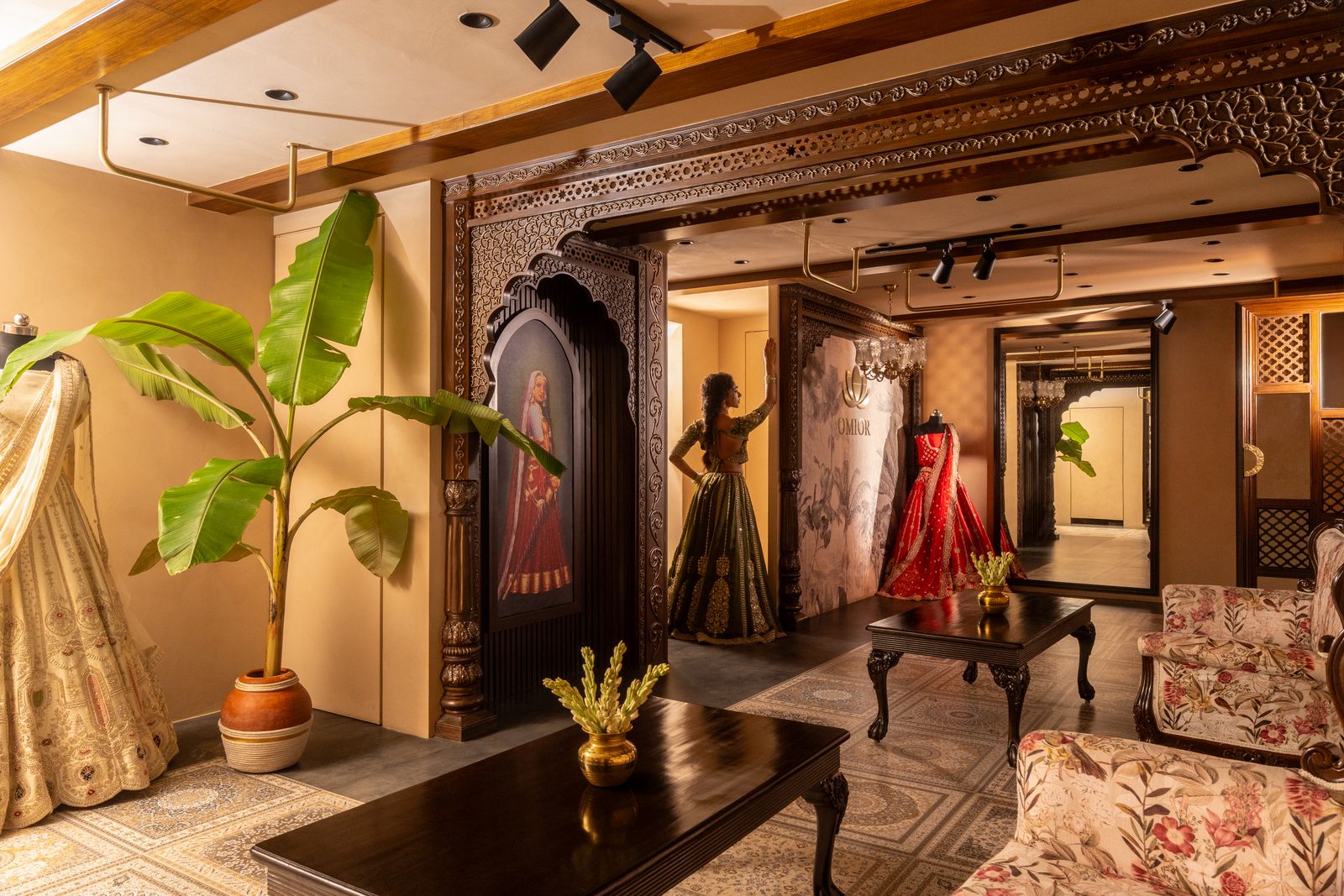 Image may contain Dressing Room Indoors Room Interior Design Adult Person Wedding and Furniture