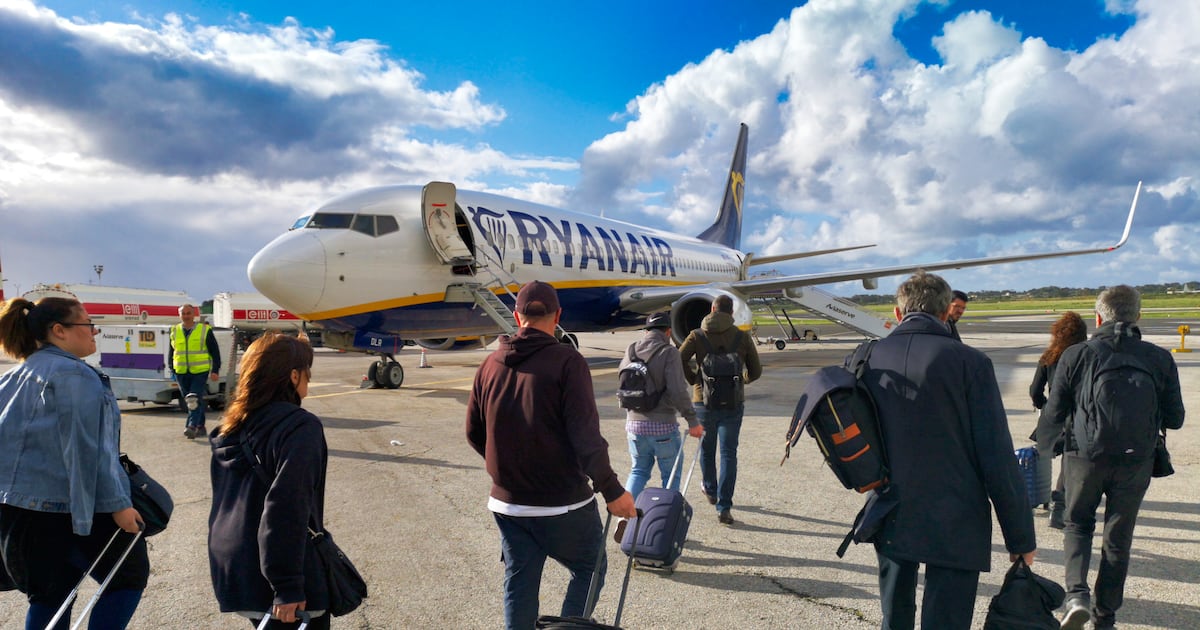 Bailiffs board Ryanair plane after airline refuses to pay compensation to passenger – The Irish Times