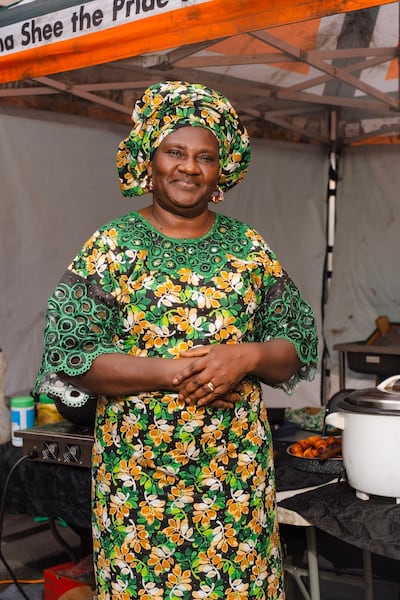 Mama Shee, a social worker and entrepreneur, can be found at the Moore Street markets selling jollof rice and other Nigerian foods
