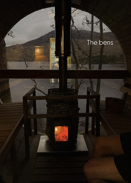 The spectacular views from the sauna. Pic: Instagram/Roz Purcell