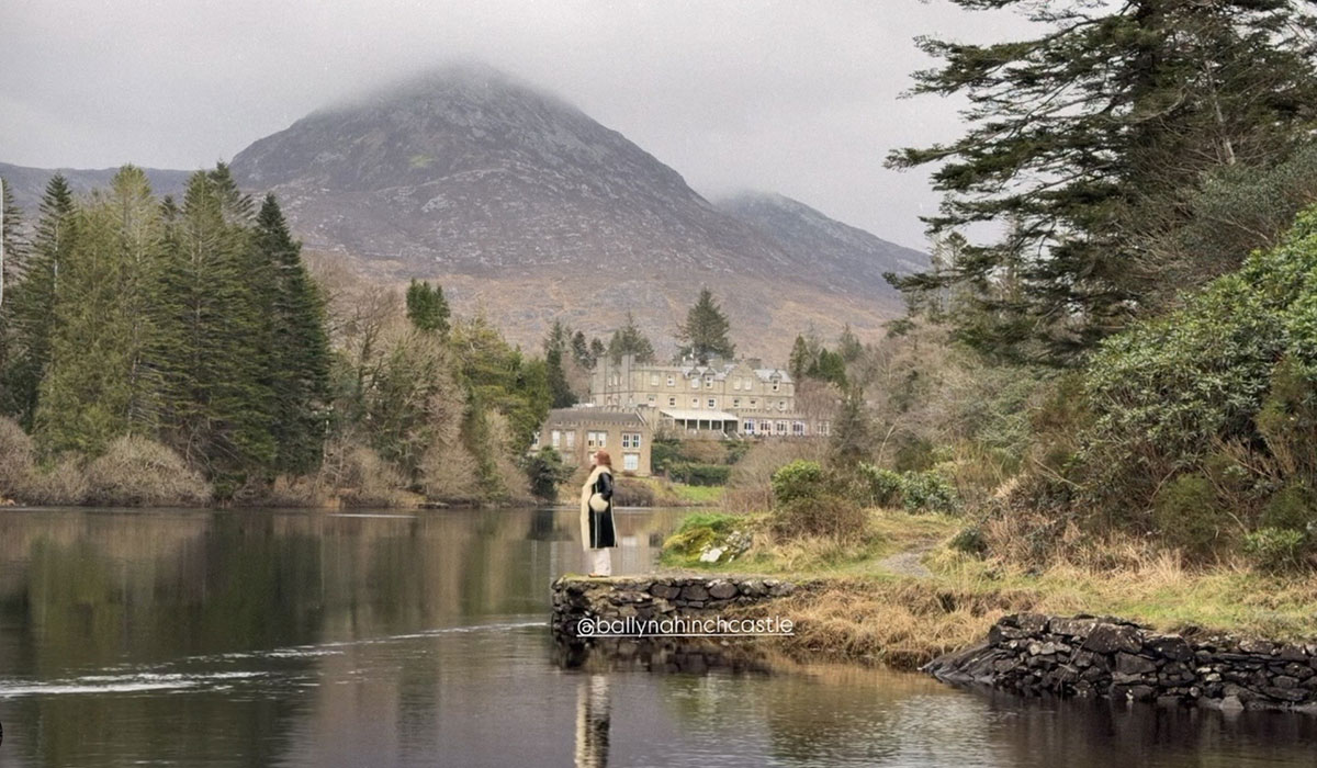 Roz Purcell honeymoons in Ballynahinch Castle. Pic: Instagram/Roz Purcell