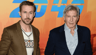Ryan Gosling and Harrison Ford in 2017.