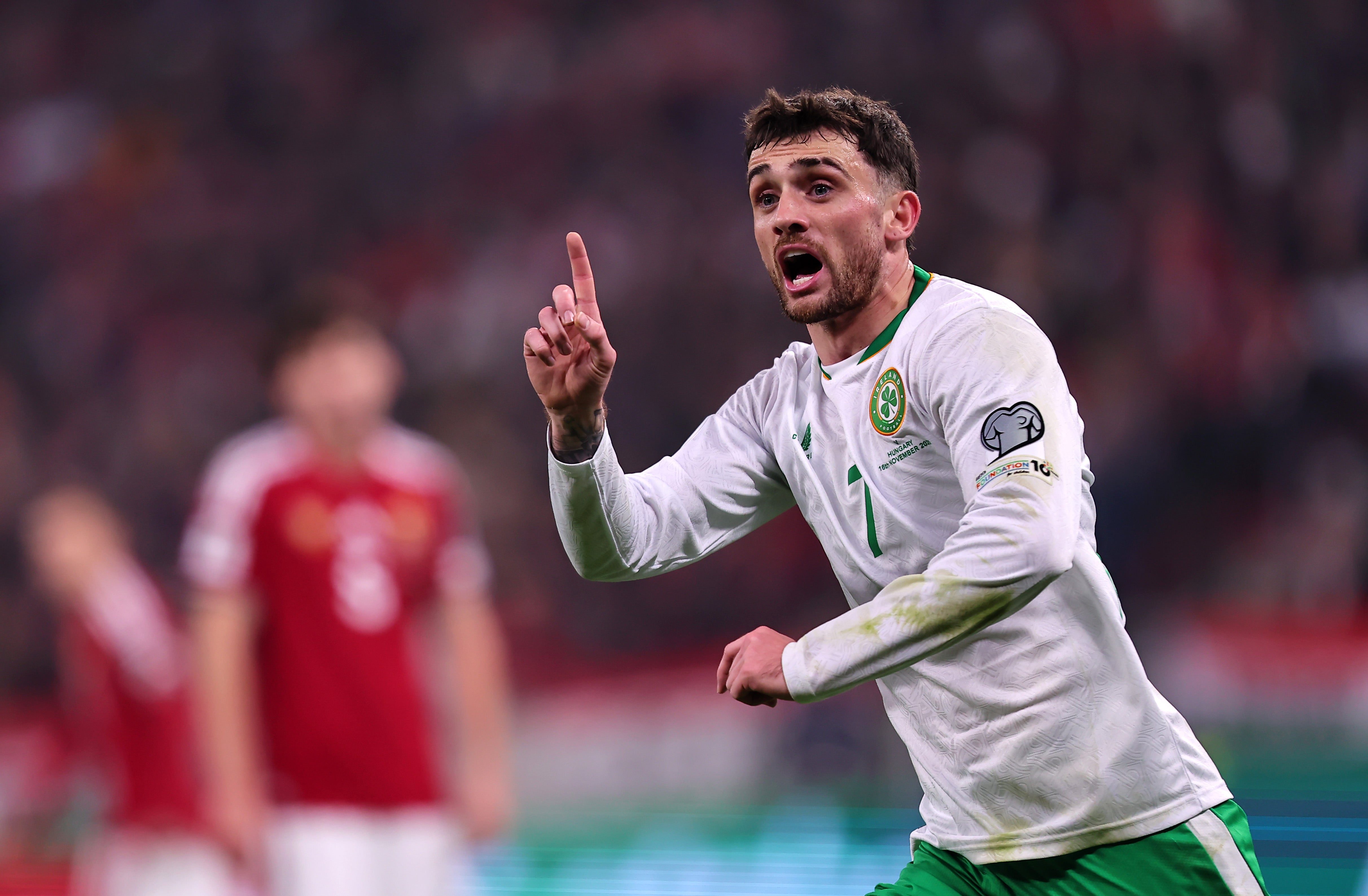 Parrott’s sensational hat-trick in Budapest put Ireland two games away from the World Cup