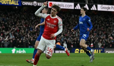 Arsenal vs Everton LIVE: Result and final scores from Premier League after Max Downman goal