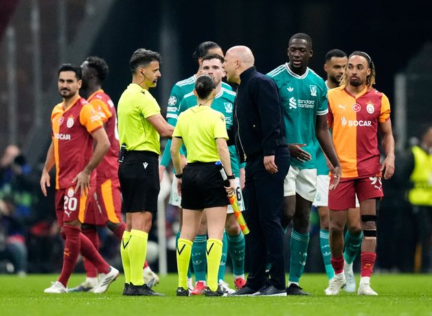 Officials and Liverpool’s wastefulness concern Arne Slot in loss to Galatasaray