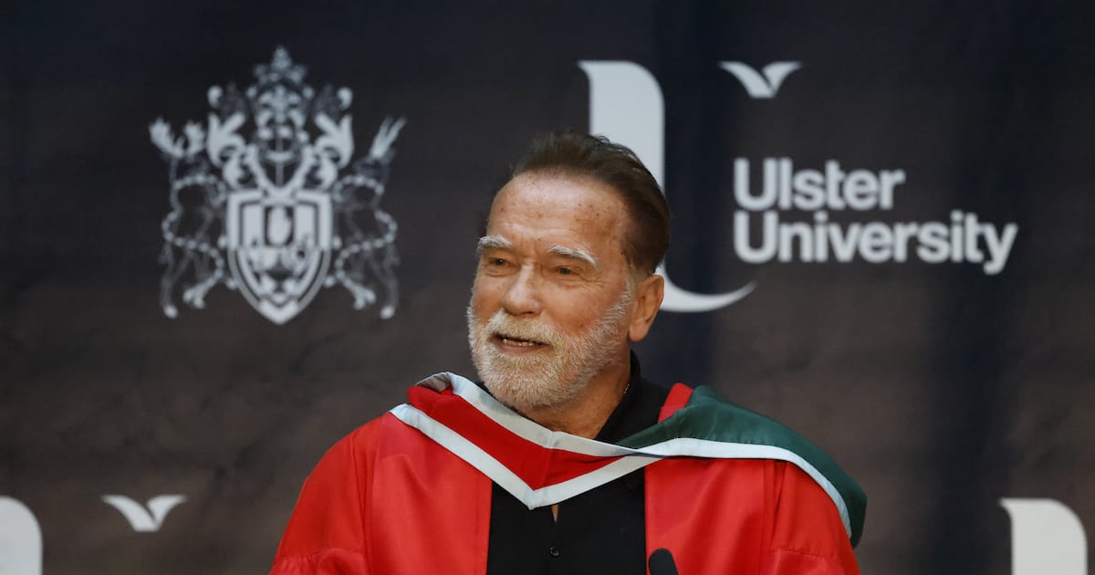 Arnold Schwarzenegger awarded honorary degree at Ulster University – The Irish Times