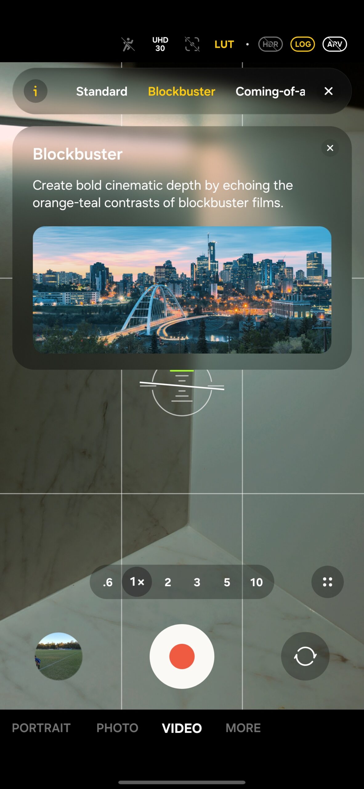 samsung galaxy s26 ultra camera lut preview blockbuster