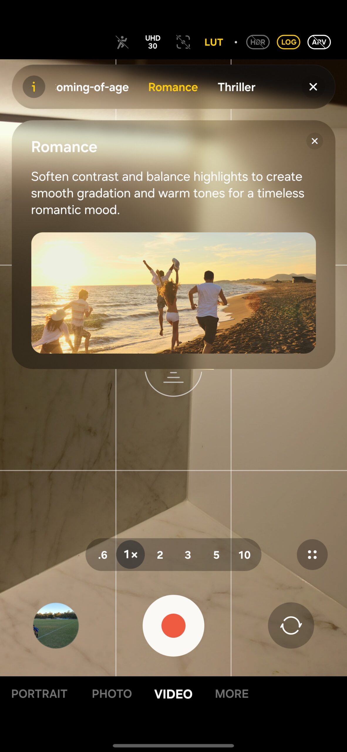 samsung galaxy s26 ultra camera lut preview romance