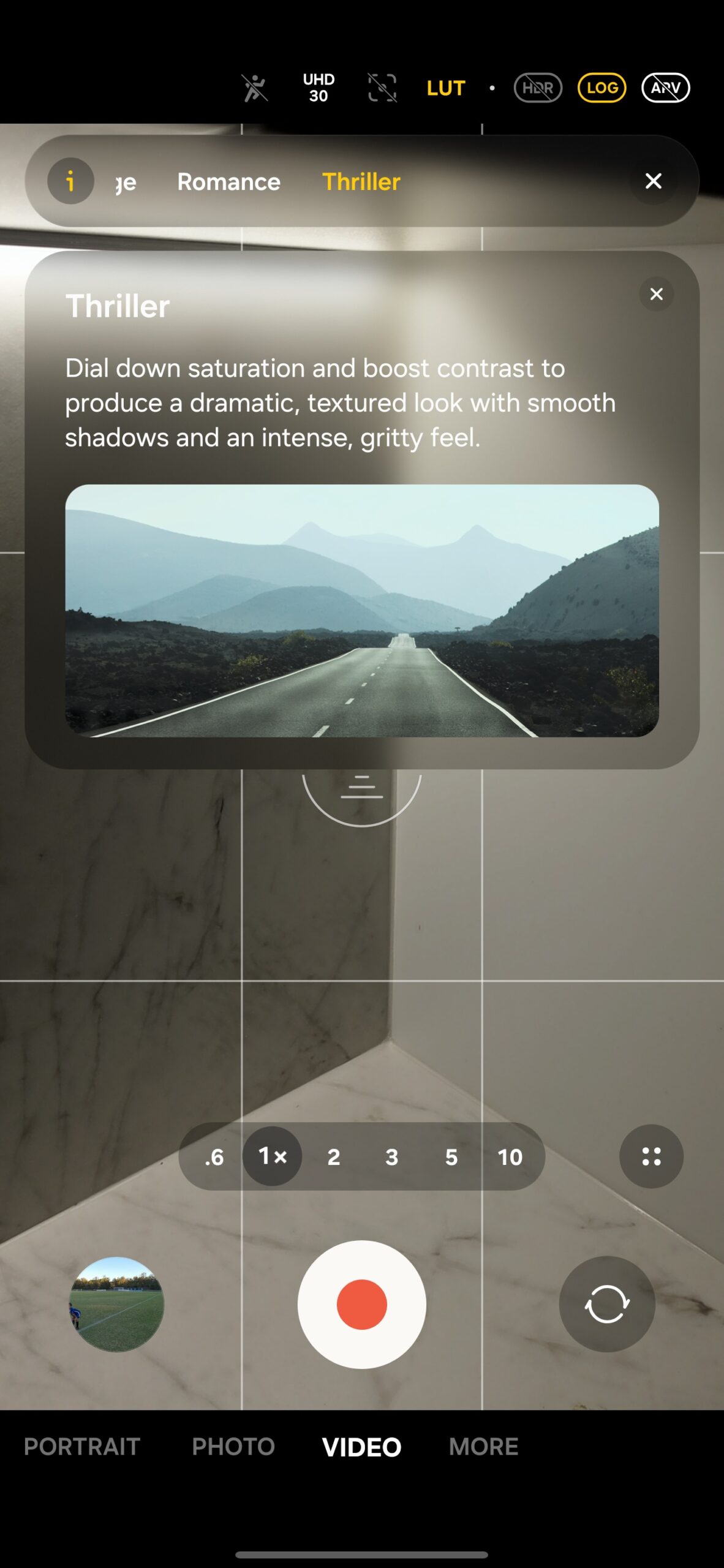 samsung galaxy s26 ultra camera lut preview thriller