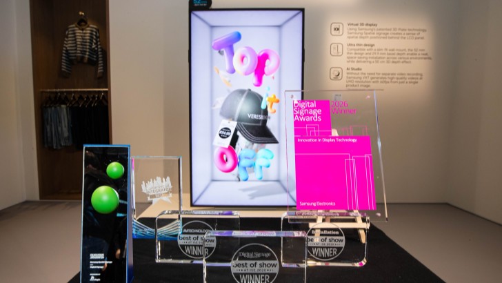 Samsung Earns Record Awards and Category Wins at ISE 2026, Led by Six Spatial Signage Wins – Samsung Newsroom Malaysia