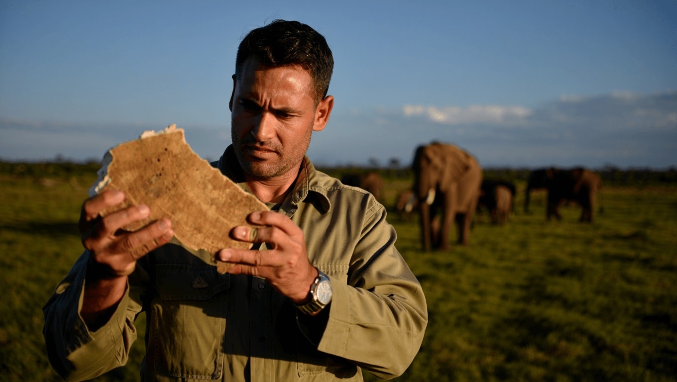 &eacute;l&eacute;phant d&eacute;fense ivoire