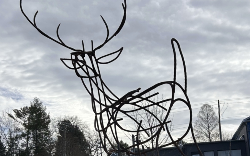 Tryon celebrates “Steel Deer” at dedication ceremony