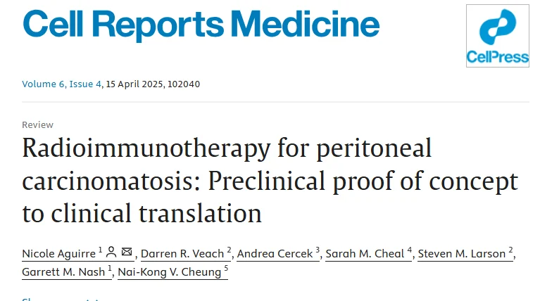 Precision Oncology with Radioimmunotherapy for Peritoneal Carcinomatosis - Iylon Precision Oncology