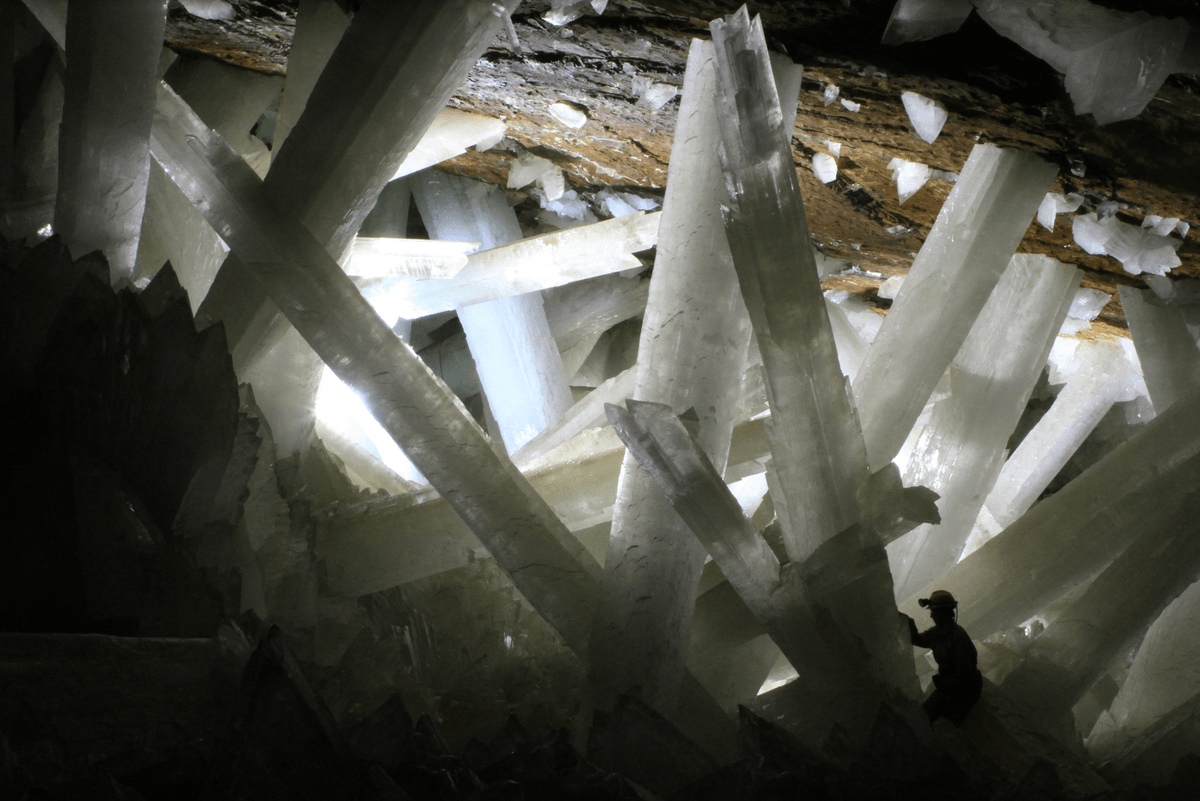 It's a staggering 300 metres underground, features amazing 11-metre-tall crystals – and has a deadly 90% humidity level