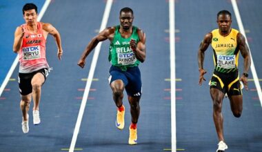 Bori Akinola vows to work on learnings from sixth-place finish in World Championships 60m semi-final