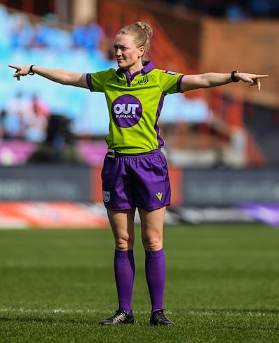 Munster's Craig Casey tried to persuade referee Hollie Davidson to issue a red card in Saturday's URC match between Bulls and Munster. Photograph: Steve Haag Sports/Darren Stewart