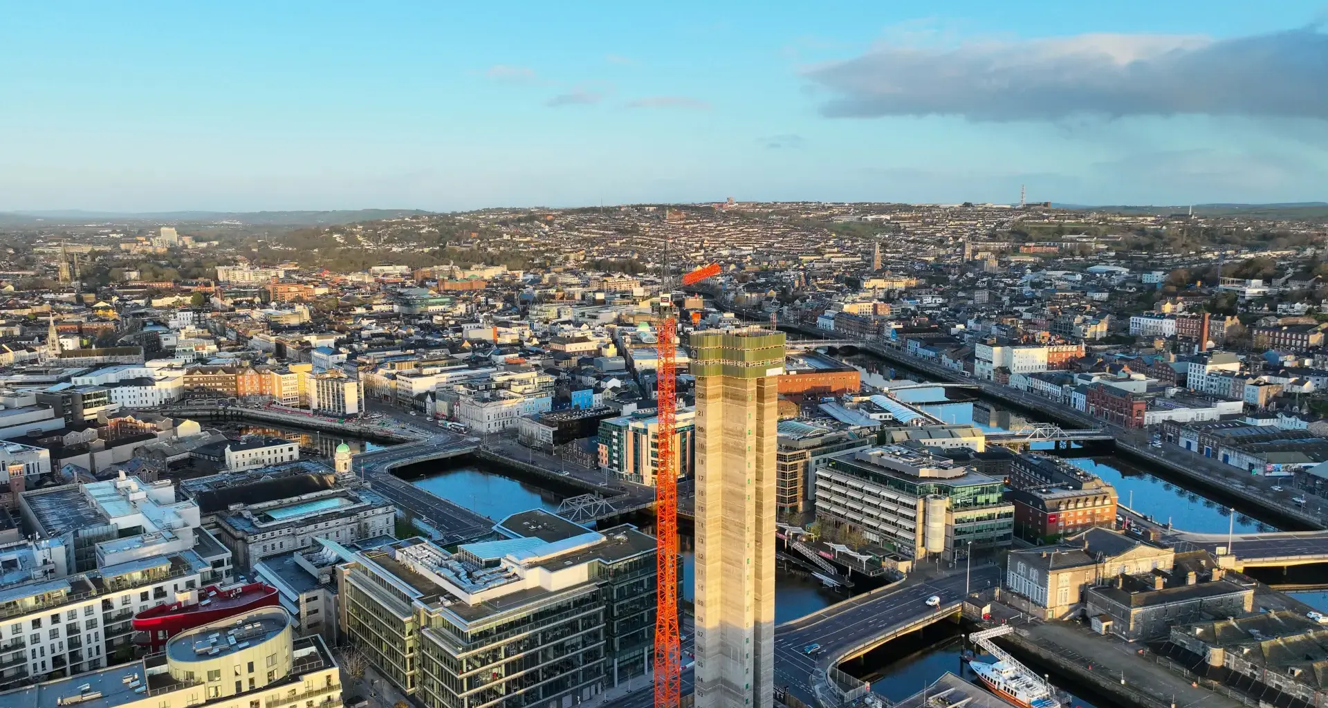 New landmark for Cork city’s skyline as Ireland’s tallest residential building takes shape