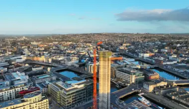 New landmark for Cork city’s skyline as Ireland’s tallest residential building takes shape