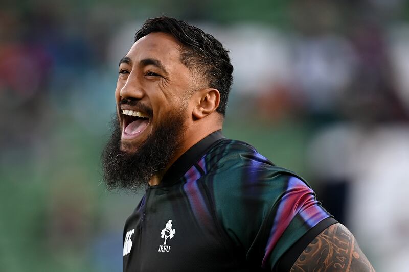 Bundee Aki's contract expires at the end of this season. Photograph: Getty Images 