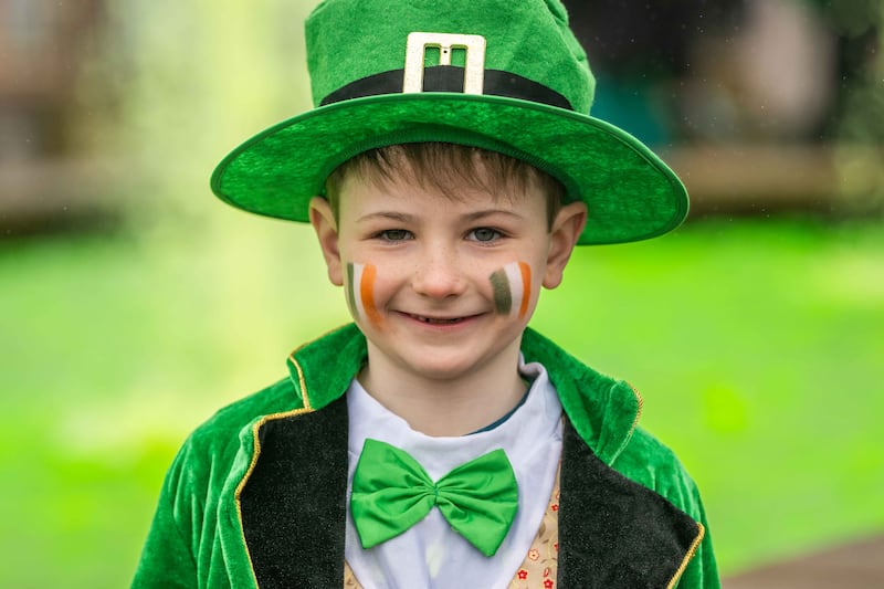 Enjoying the Bantry parade, despite some wet weather, was Seán Harnedy from Caheragh. Photograph: Andy Gibson