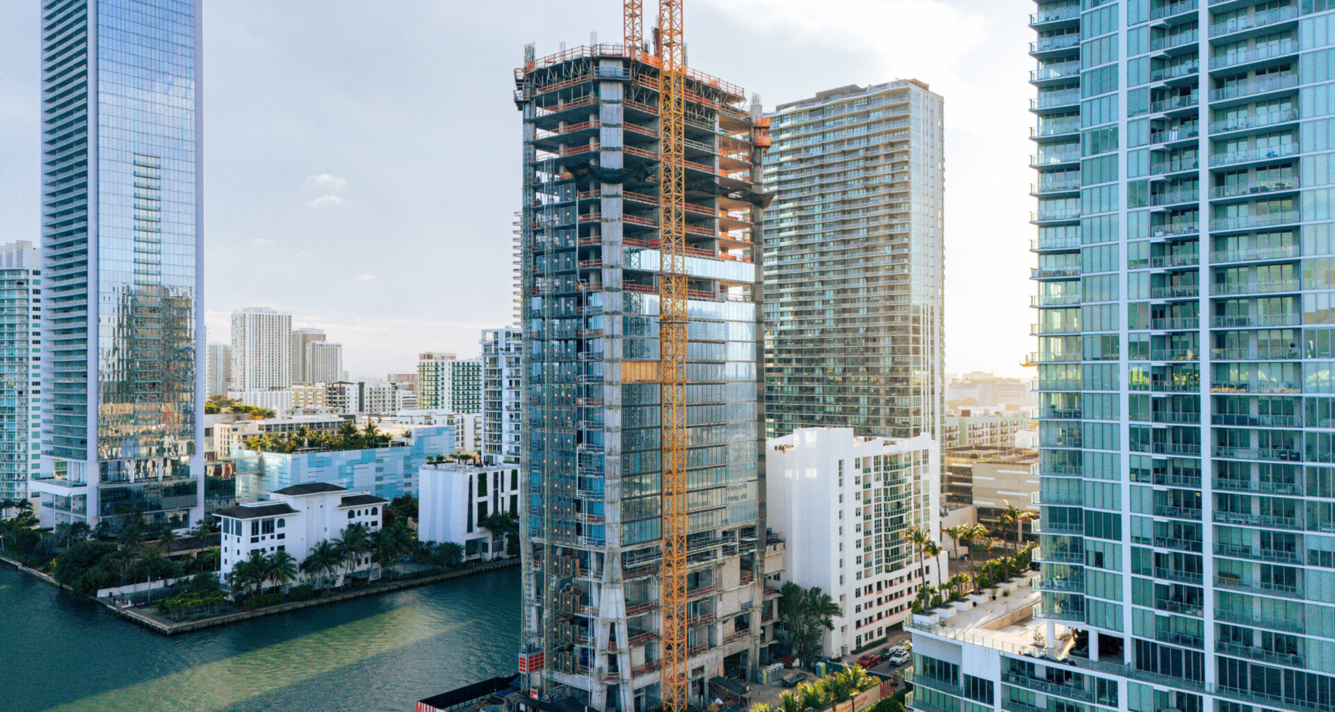 Aerial Views Show Villa Miami’s Superstructure Reaching Halfway Mark In Edgewater