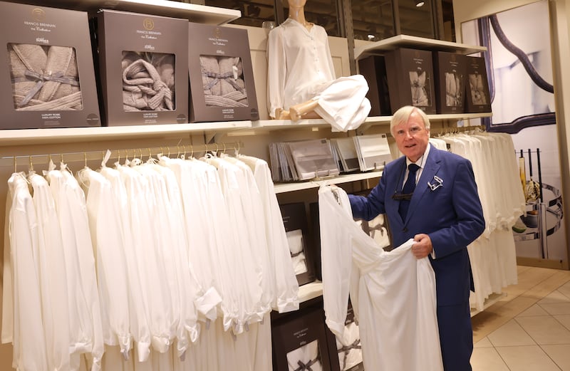 Francis Brennan is engaged with all aspects of his collection with Dunnes Stores. Photograph: Dara Mac Dónaill