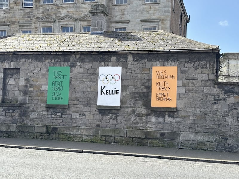 Dublin's Portland Row is used to celebrating its local stars. Photograph: Katie Mellett