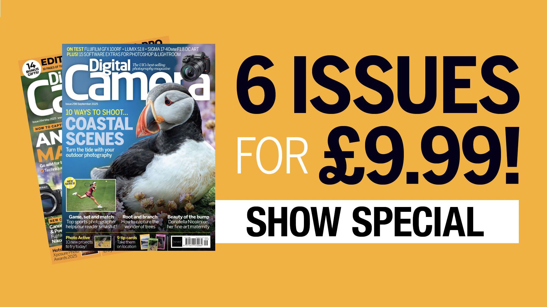 6 issues for &pound;9.99 Digital Camera magazine subscription show special