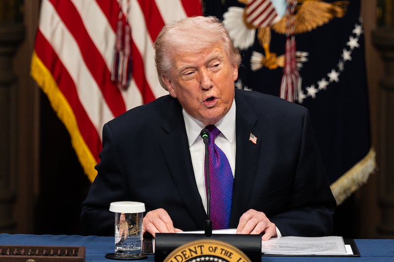 Even though the US has refrained from listing regime change as an aim of the war, president Donald Trump said on Thursday he needs to be personally involved in selecting Iran’s next leader, just as he was in Venezuela. Photograph: Tierney L Cross/New York Times