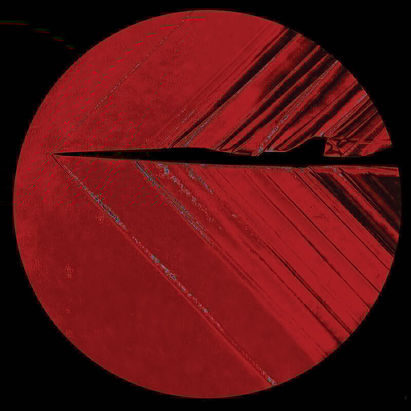 schlieren image of model X-59