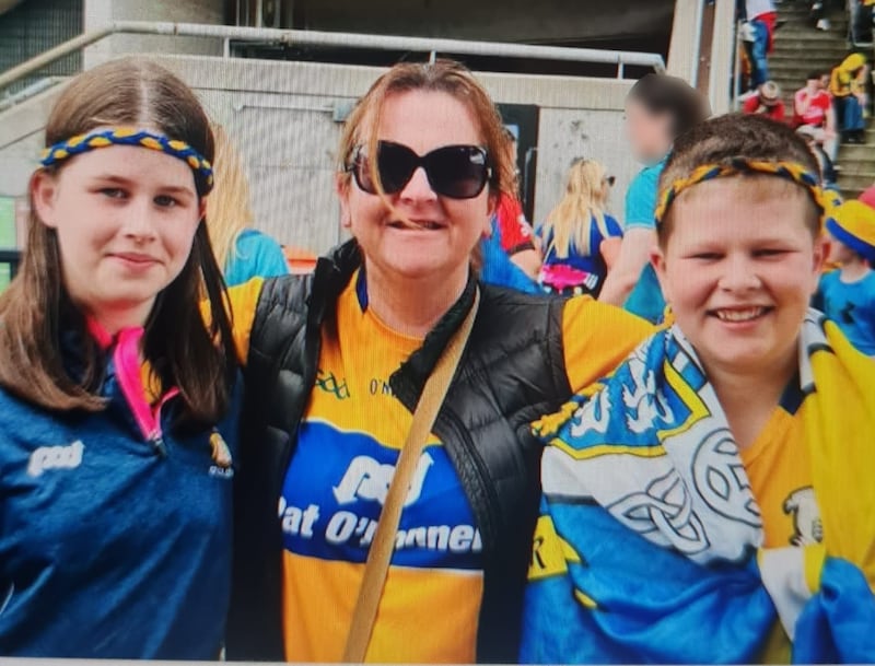 Vanessa Whyte with her children Sara and James