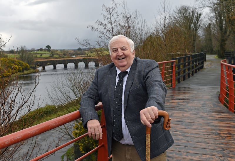 Seán Kelly on the Great Western Greenway in Newport, Co Mayo. Photograph: Conor McKeown