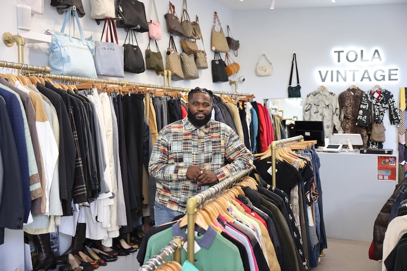international stars like Ariana Grande and Paramore’s Hayley Williams are among Tola Vintage's clientele. 
Photograph: Dara Mac Dónaill/The Irish Times