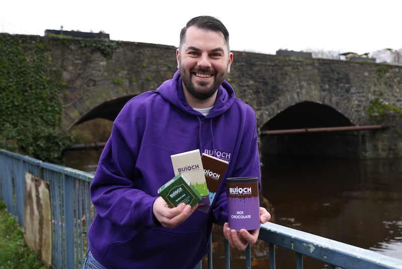 Daryl Johnson of Buíoch Irish Chocolates in Celbridge, Co Kildare. Photograph: Bryan O'Brien