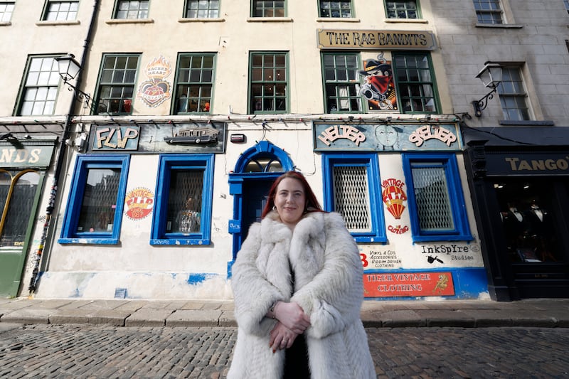 Sophie McQuade, who owns three vintage shops alongside her father and brother in Temple Bar. Photograph: Nick Bradshaw