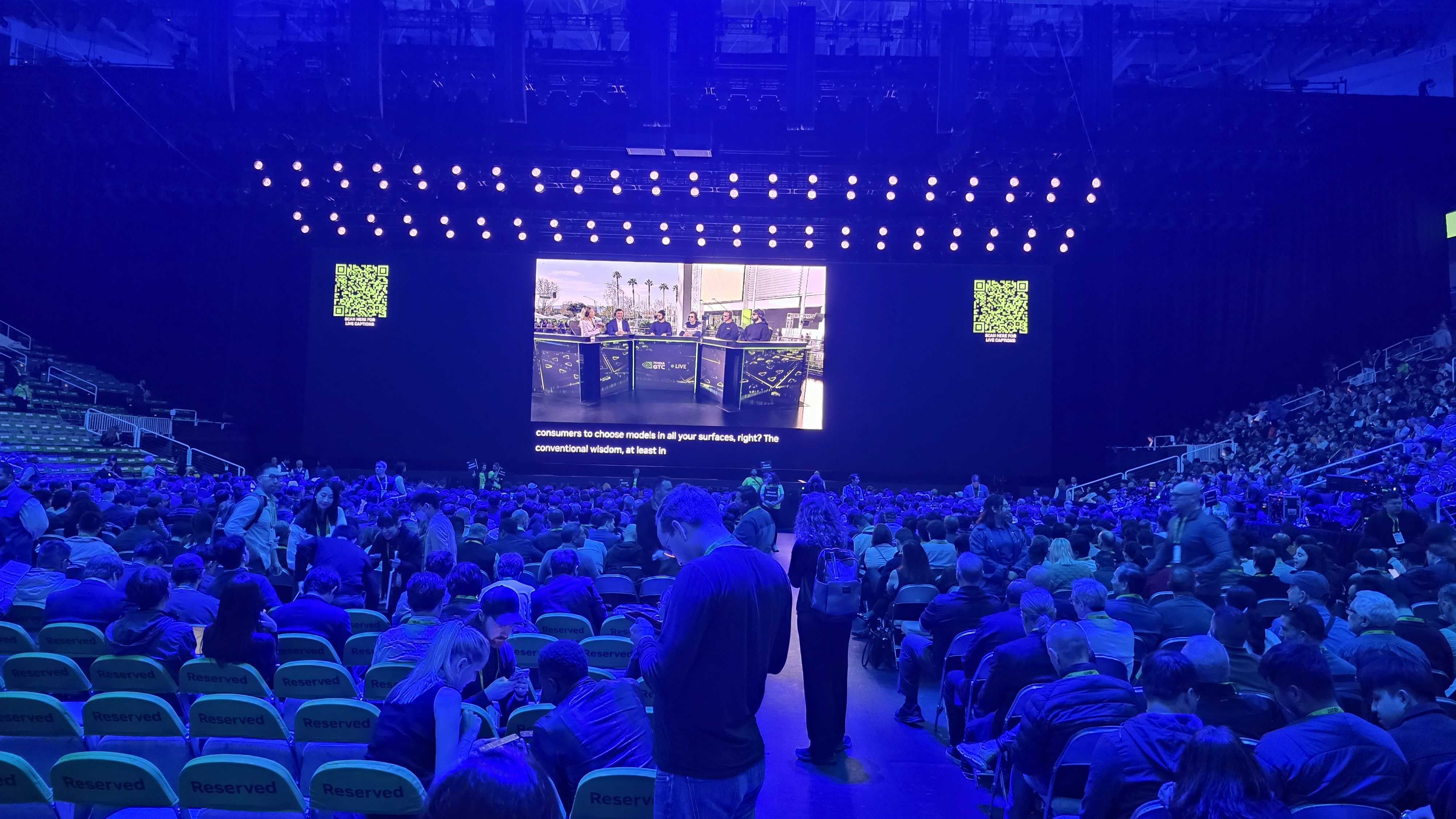 The GTC 2026 keynote stage.