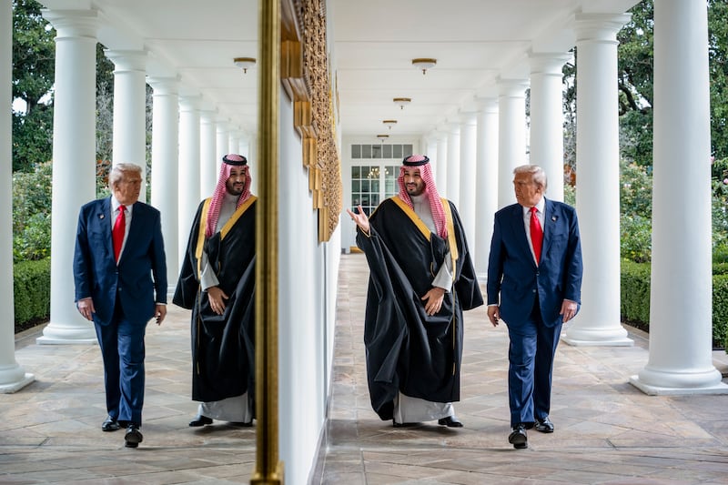 Trump and Saudi crown prince Mohammed bin Salman in the White House in November 2025. Photograph: Haiyun Jiang/The New York Times