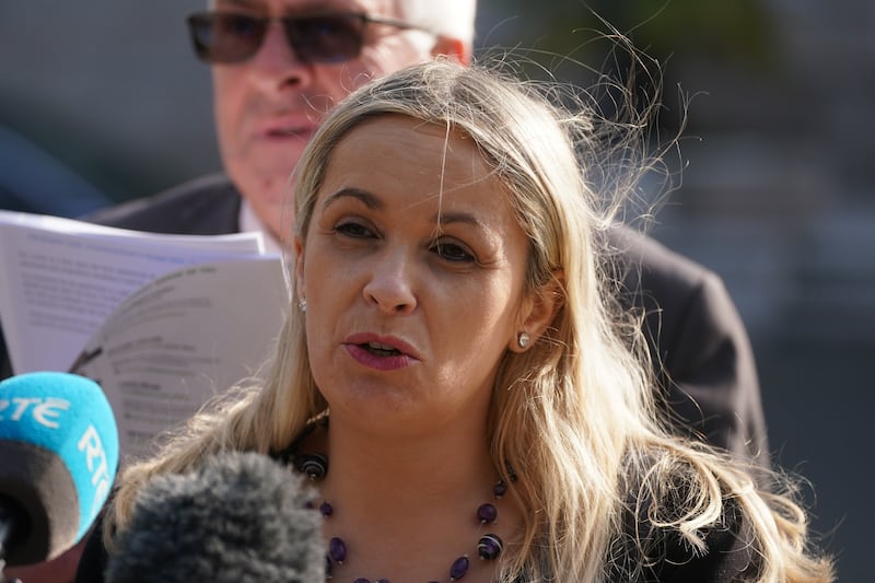 Carol Nolan was one of two TDs who had come to speak at the anti-immigration event. Photograph: Brian Lawless/PA Wire