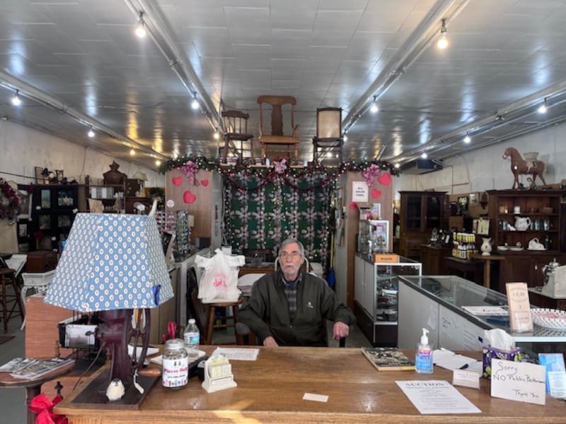 John Layman, who runs an antique shop in Hermann, Missouri. Photograph: Keith Duggan