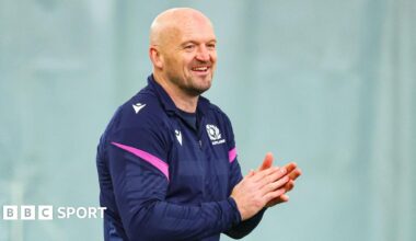 Scotland head coach Gregor Townsend in training