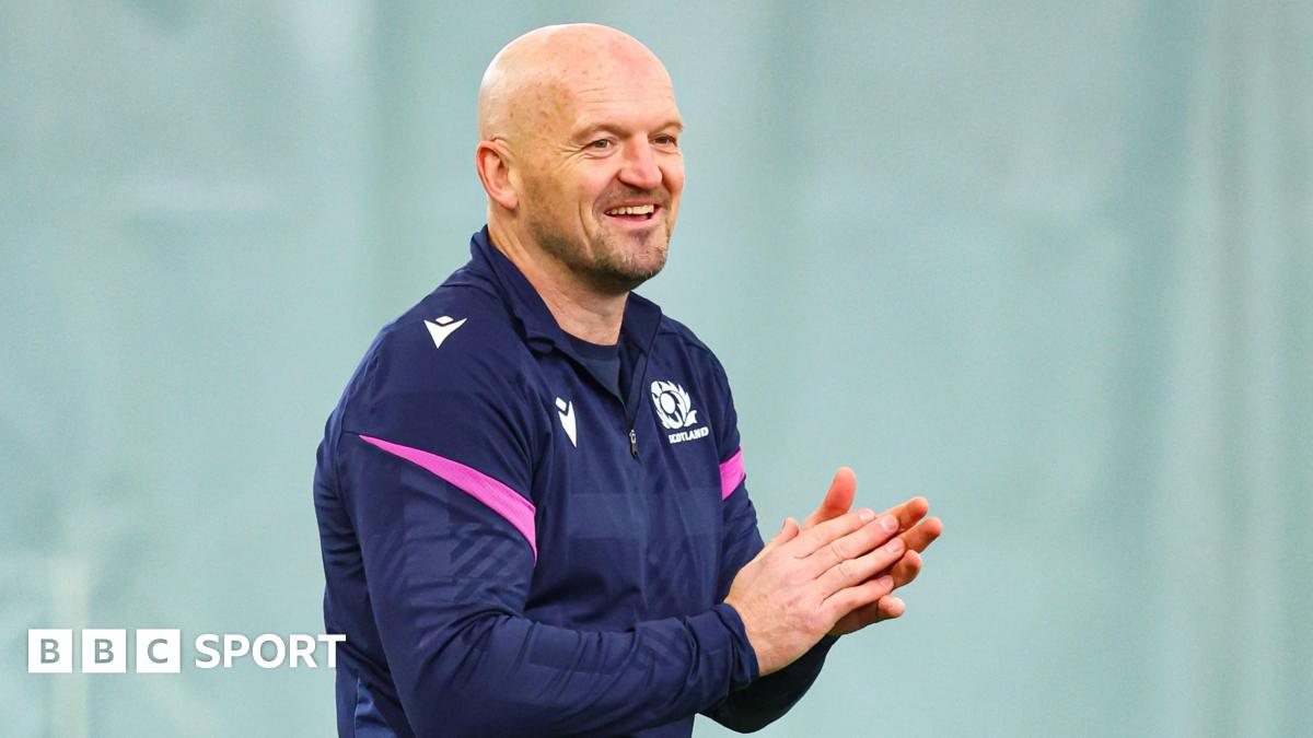 Scotland head coach Gregor Townsend in training