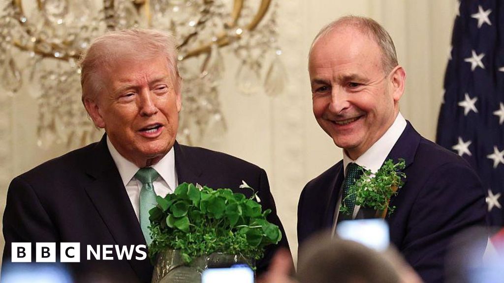 Trump thanked by Irish PM for affirming US and Ireland's 'tremendous bond' - BBC